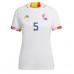 Belgium Jan Vertonghen #5 Replica Away Shirt Ladies World Cup 2022 Short Sleeve